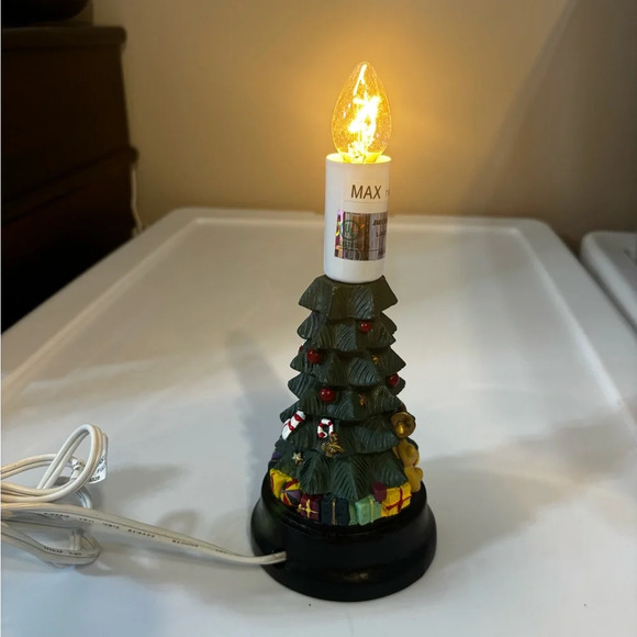 Westinghouse Electric Christmas Tree Mini Table Lamp Hand Painted Tested Works - Picture 2 of 9